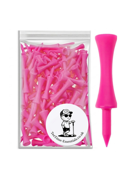 57mm Pink Golf Castle Tees