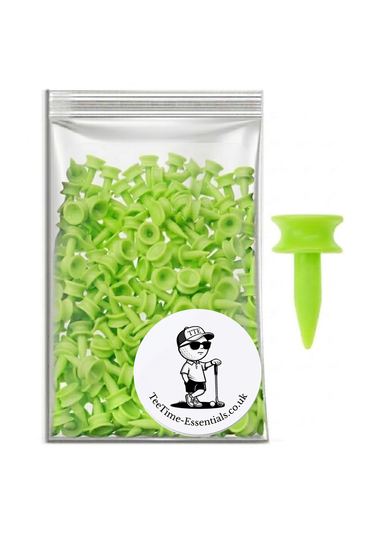25mm Green Golf Castle Tee
