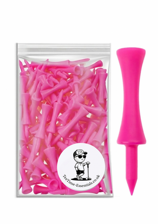 57mm Pink Golf Castle Tees